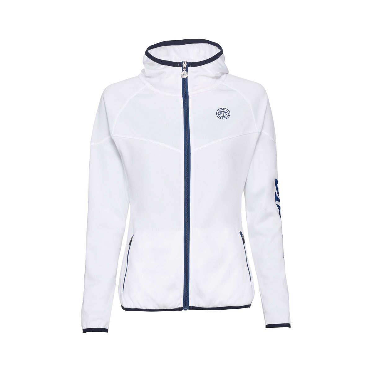 BIDI BADU Grace Tech Trainingsjacke Mädchen - weiß, dunkelblau