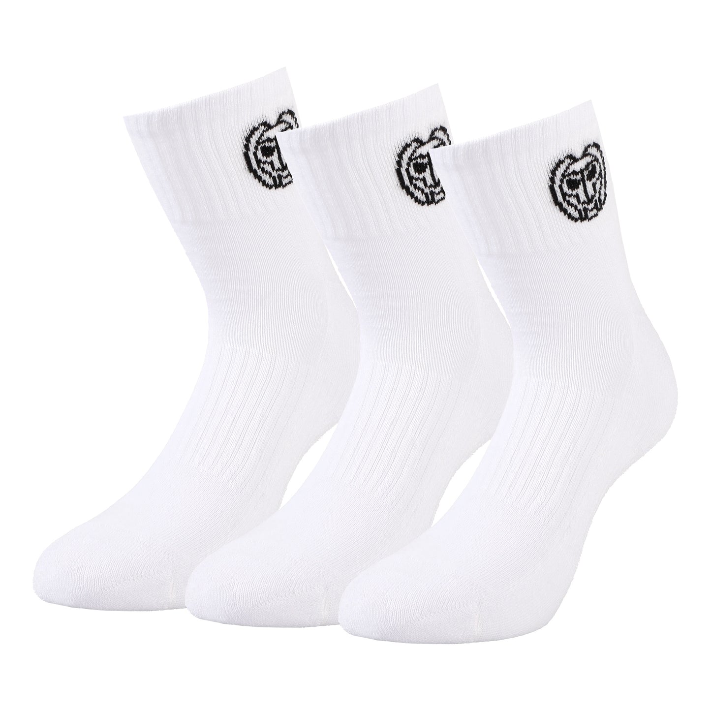 BIDI BADU Gila Ankle Tech Sportsocken 3er Pack Unisex - weiß, schwarz