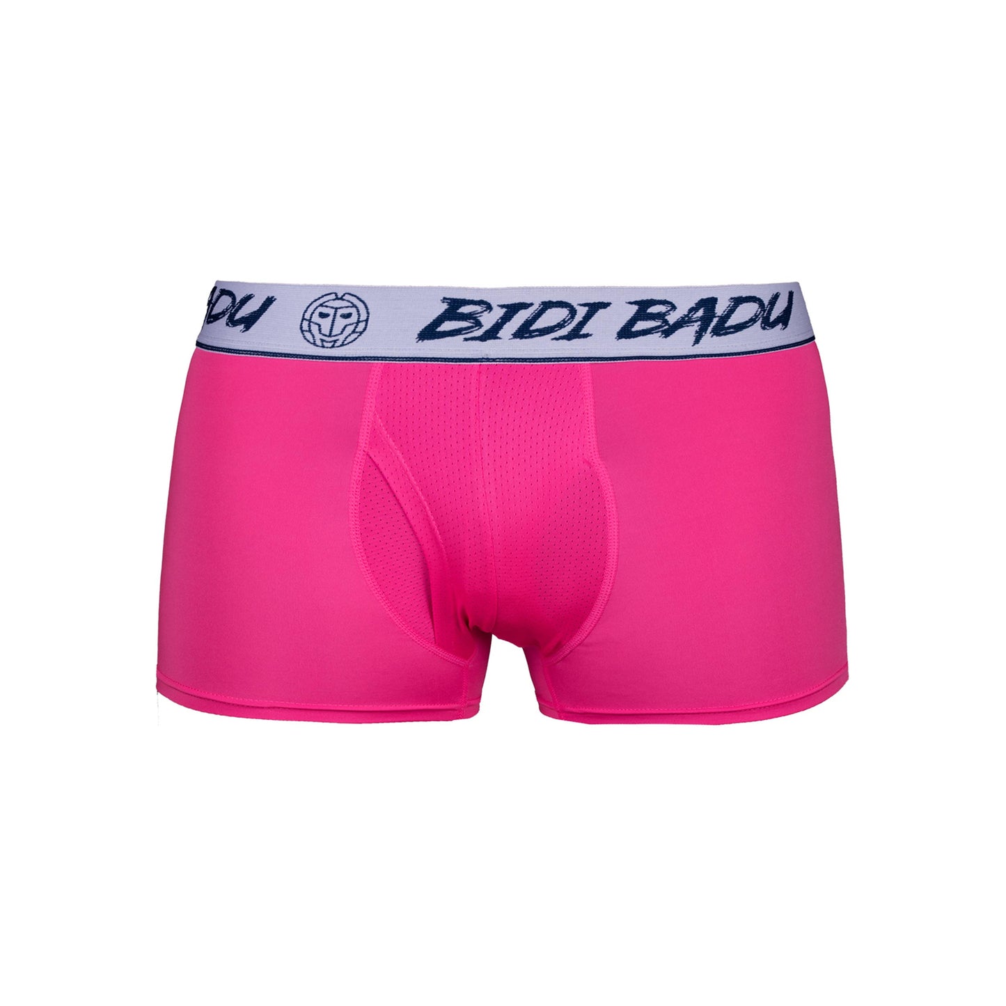BIDI BADU Max Basic Boxer Short Herren - pink, weiß