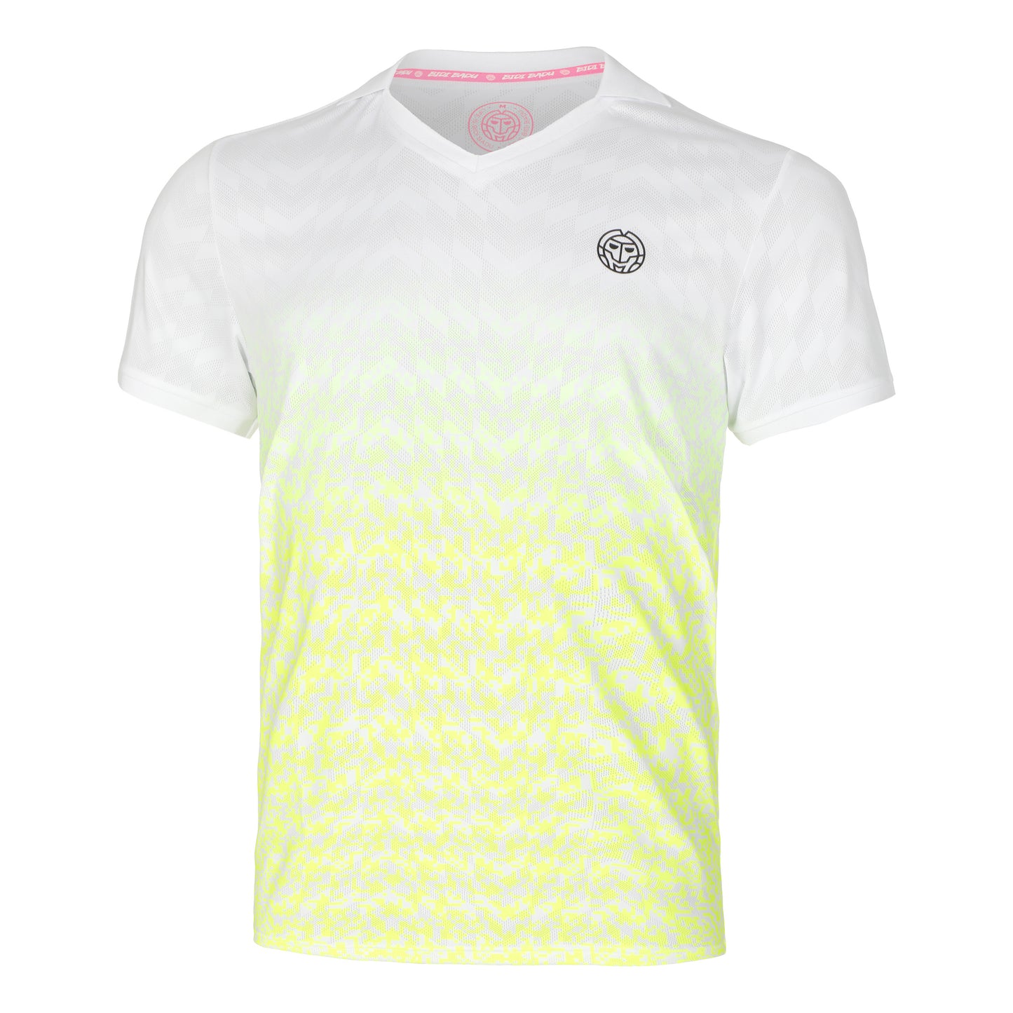 BIDI BADU Tano Tech Polo Herren - weiß, neongelb