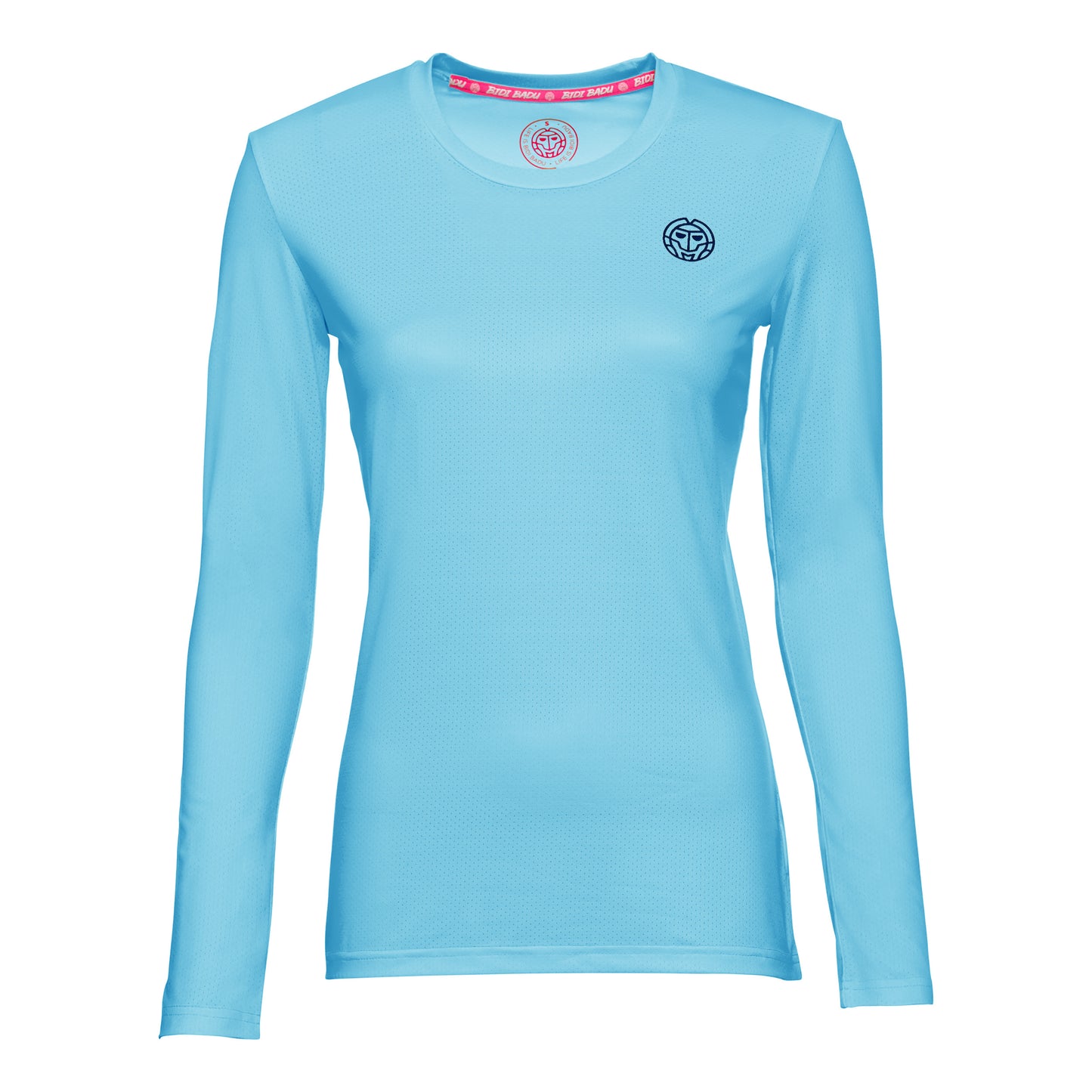 BIDI BADU Pia Tech Roundneck Longsleeve Damen - hellblau,