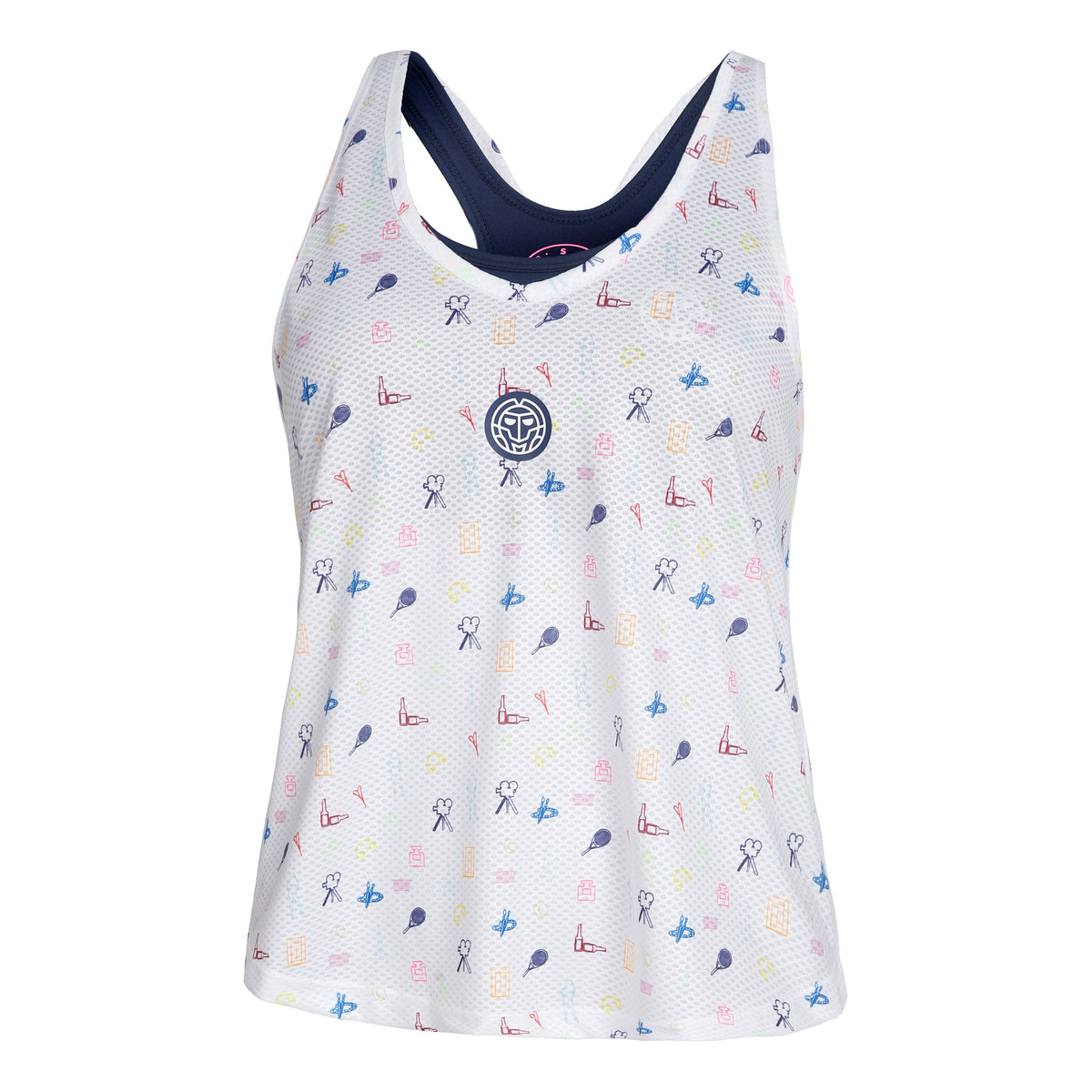 BIDI BADU NATLI Tech Tank-Top Damen - weiß, mehrfarbig