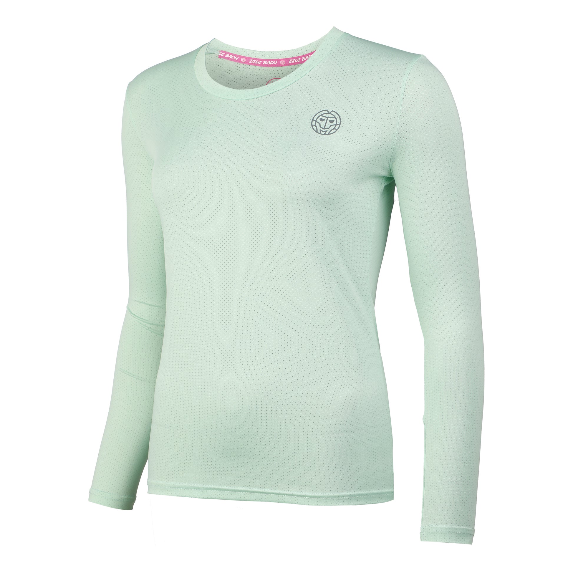BIDI BADU Pia Tech Roundneck Longsleeve Damen-Türkis