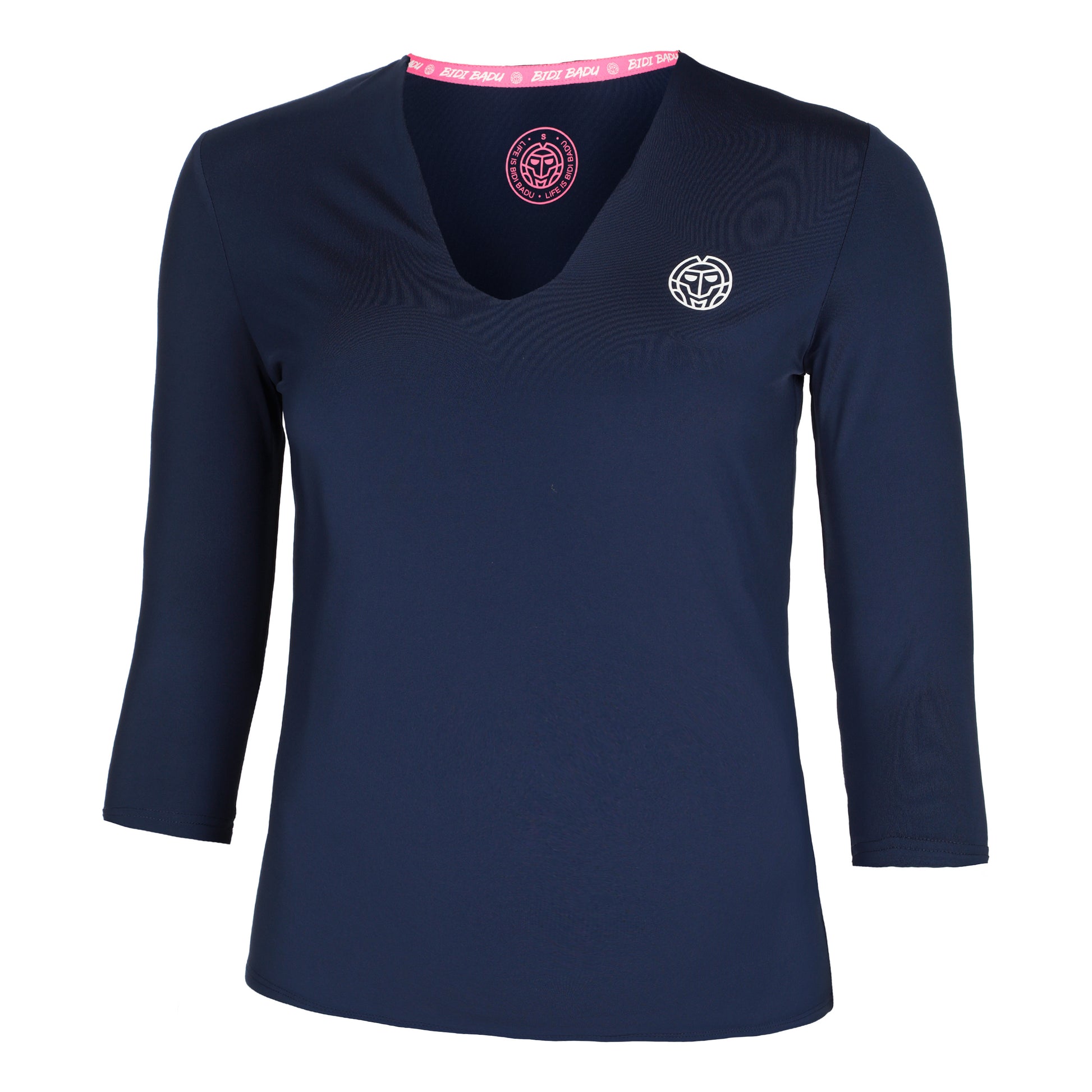 BIDI BADU Crew V-Neck Longsleeve Damen-Dunkelblau
