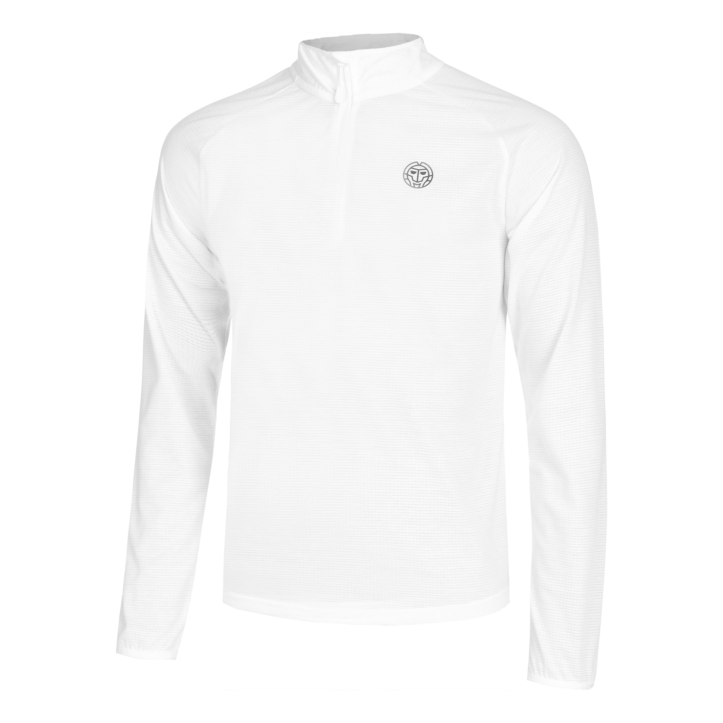 BIDI BADU Crew Longsleeve Herren-Weiß