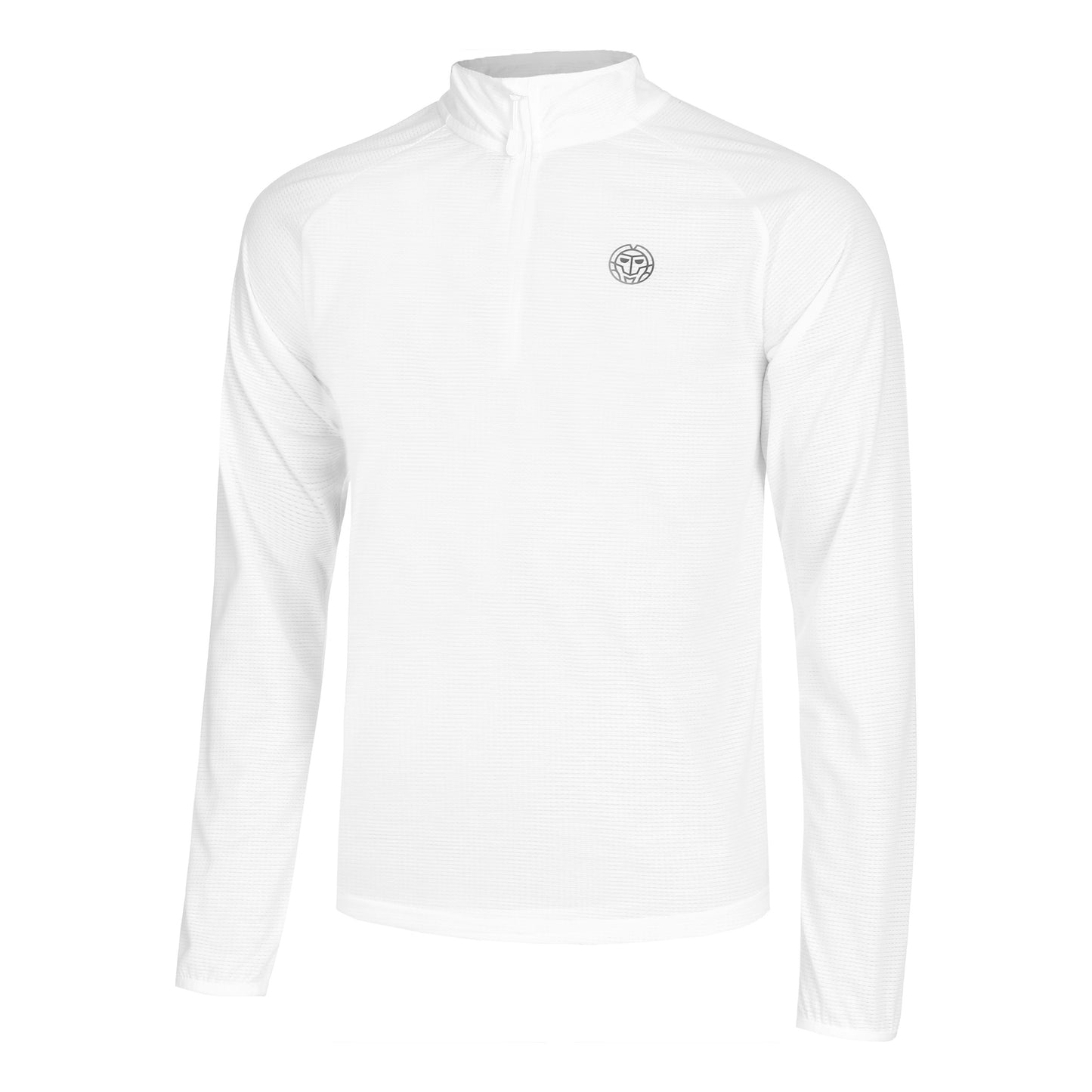 BIDI BADU Crew Longsleeve Herren-Weiß