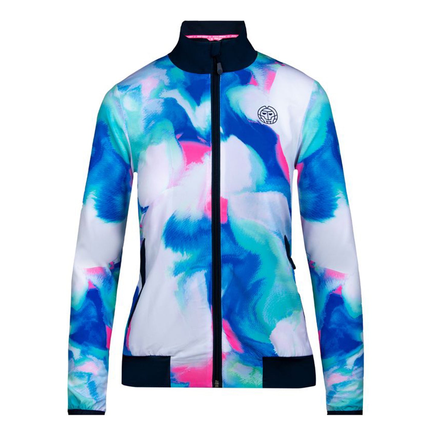 BIDI BADU Gene Tech Trainingsjacke Damen-Blau,Rosa