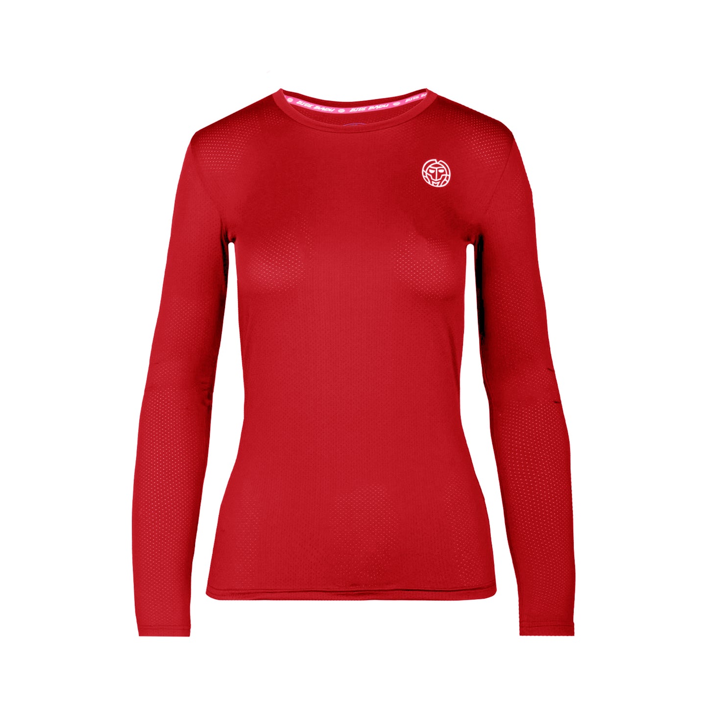 BIDI BADU Mina Tech Roundneck Longsleeve Mädchen - dunkelrot,
