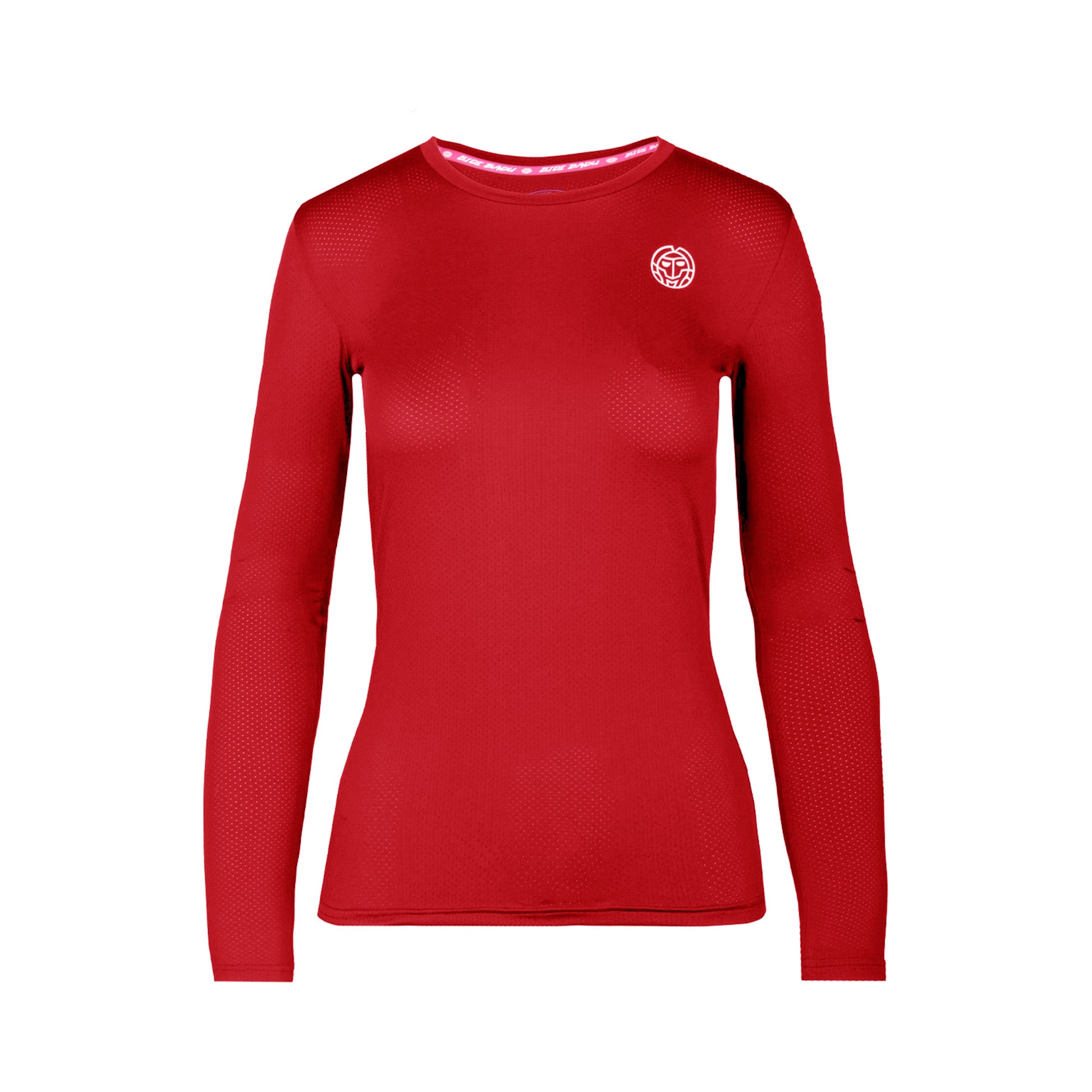 BIDI BADU Mina Tech Roundneck Longsleeve Mädchen - dunkelrot,