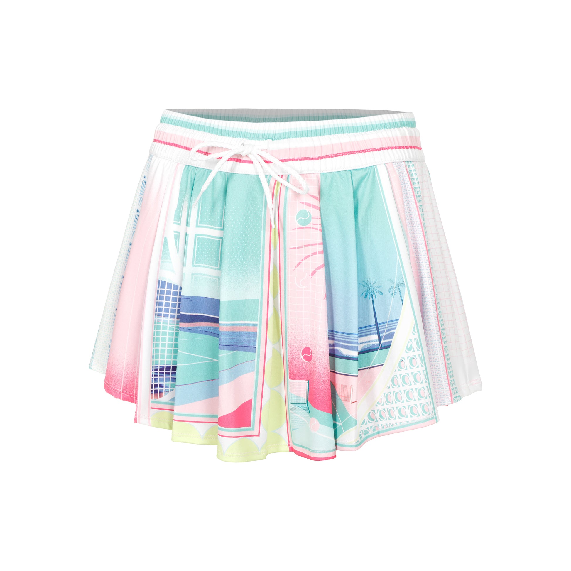 Lucky in Love High Waist Deco Love Rock Damen - weiß, mehrfarbig