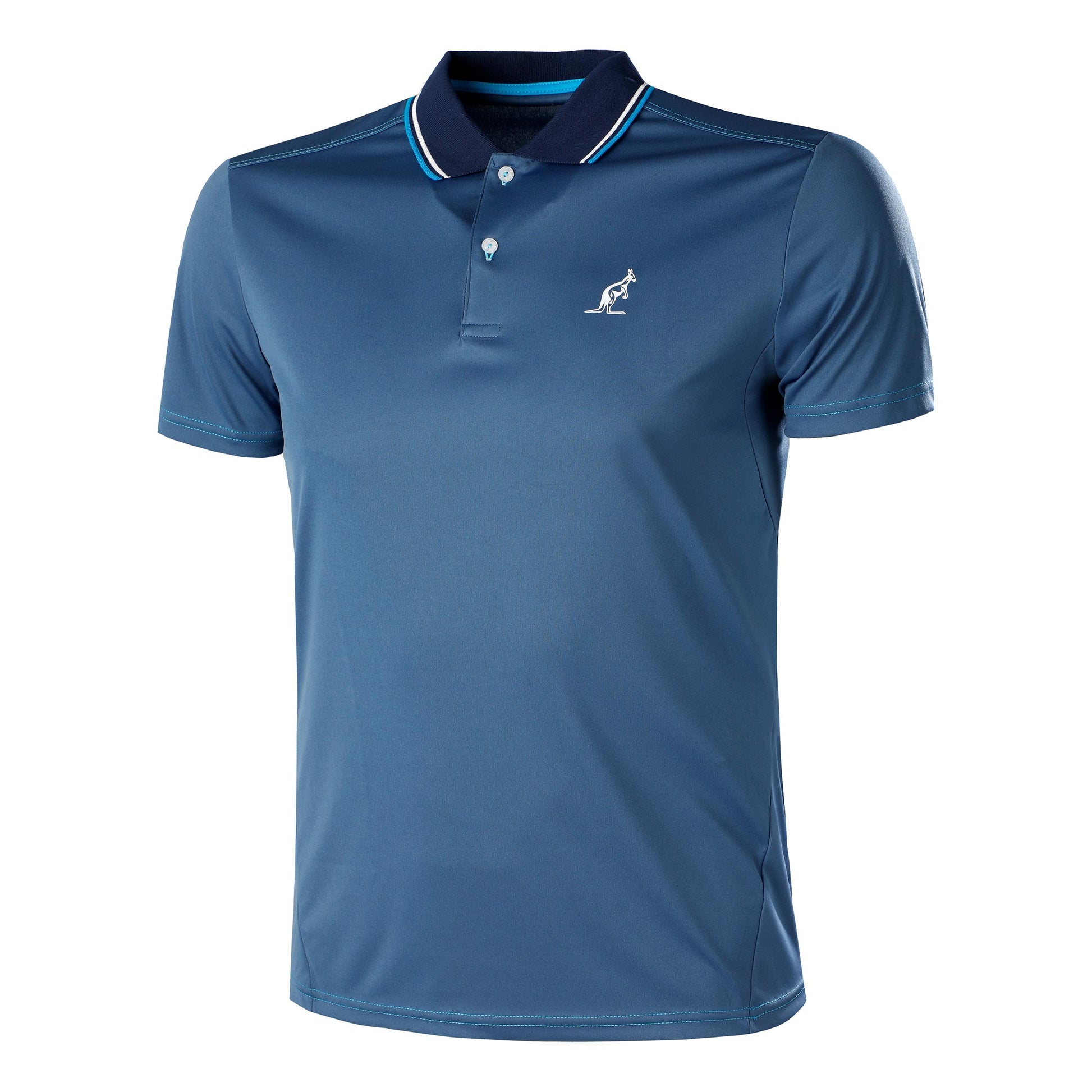 Australian Serve in Ace Polo Herren - blau, schwarz