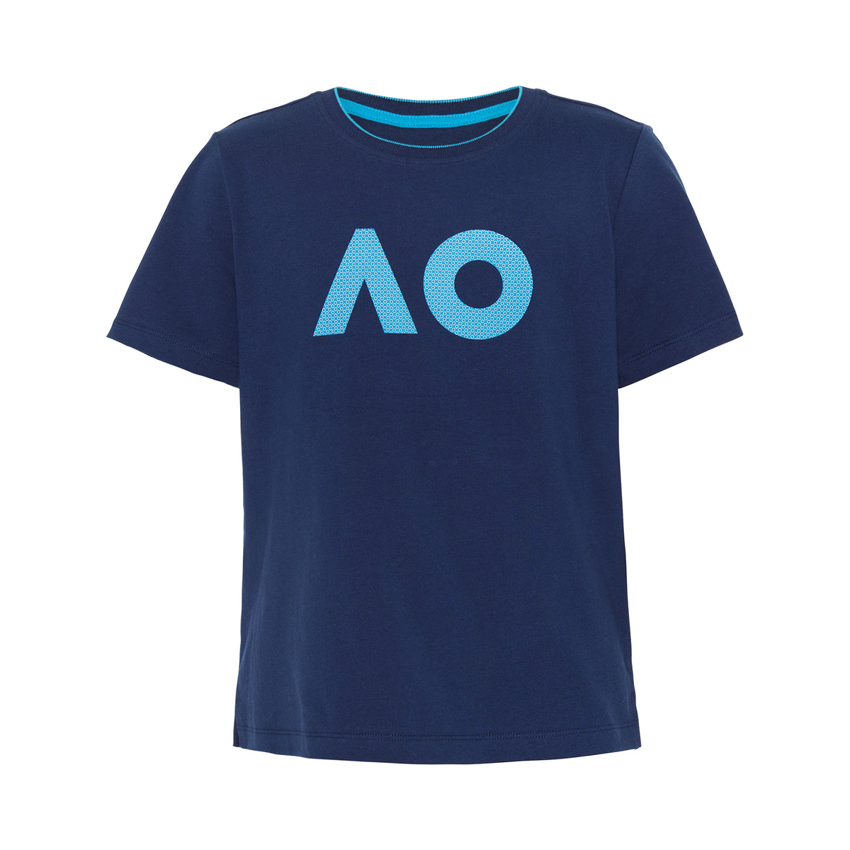 Australian Open AO Stack Print Core Logo T-Shirt Mädchen - dunkelblau, blau