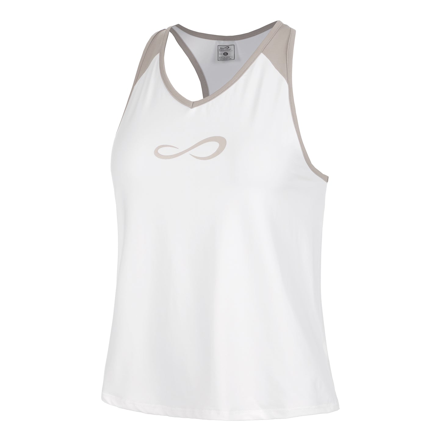Endless Speed V Tank-Top Damen - weiß, beige