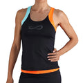 Race Tank-Top Damen-Schwarz,Orange