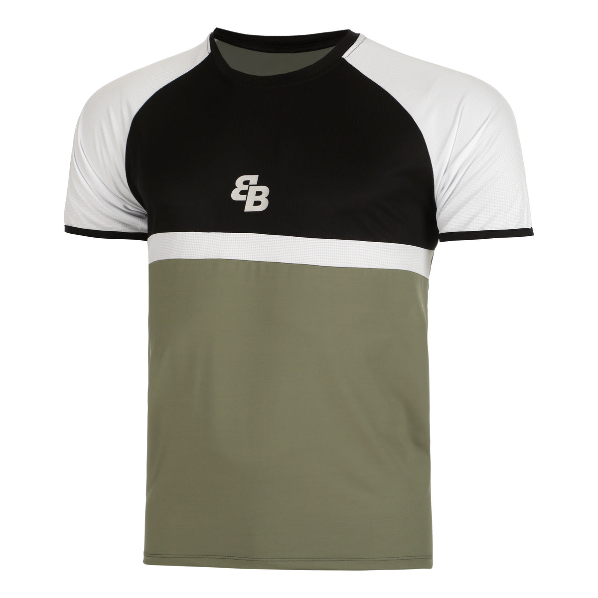 BB by Belen Berbel Classy T-Shirt Herren - oliv, schwarz