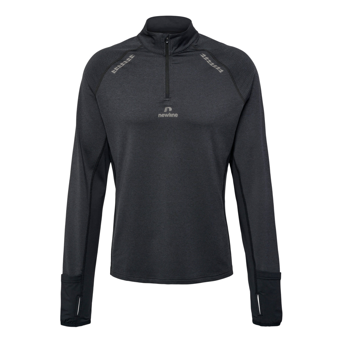 Newline Mesa Half-Zip Lauftop Herren - schwarz,