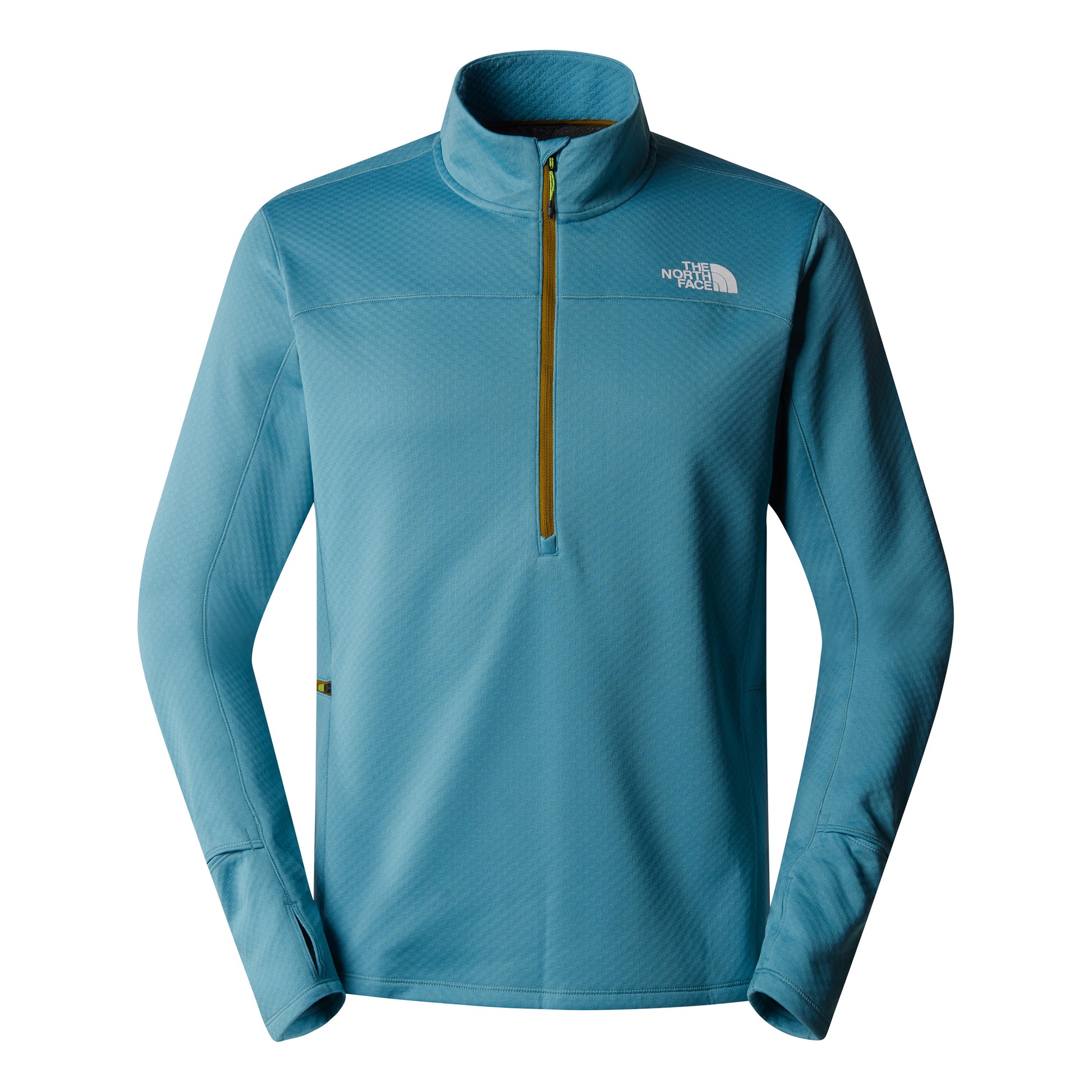 The North Face Winter Warm Pro 1/4 Zip Laufshirt Herren-Blaugrau