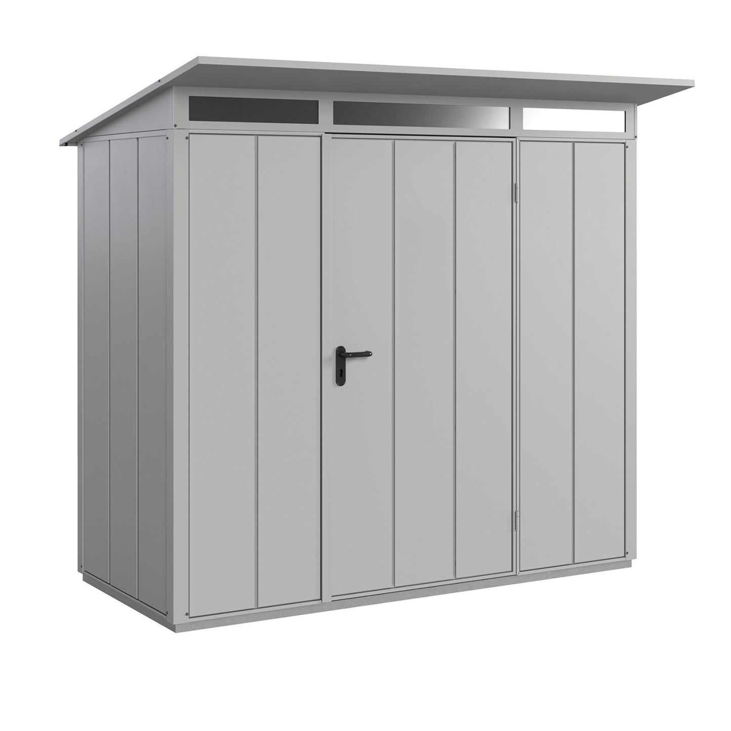 Hörmann Set Berry Modern-P,Typ1 Gerätehaus-Weißaluminium