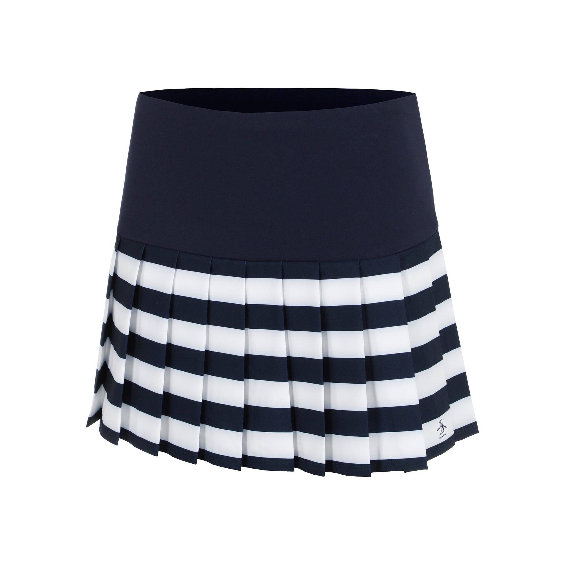Original Penguin Striped Pleated Rock Damen-Dunkelblau