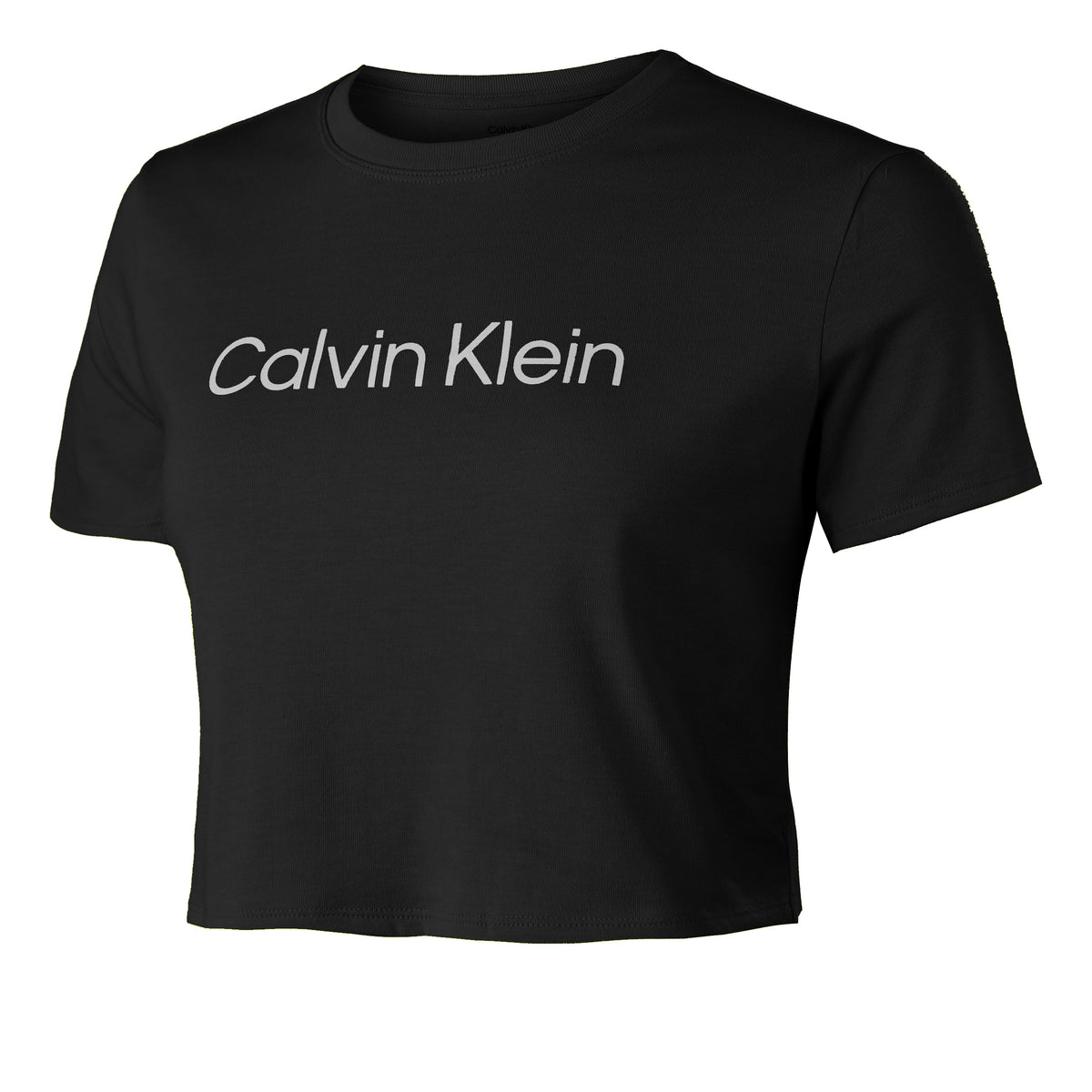 Calvin Klein Cropped T-Shirt Damen - schwarz,