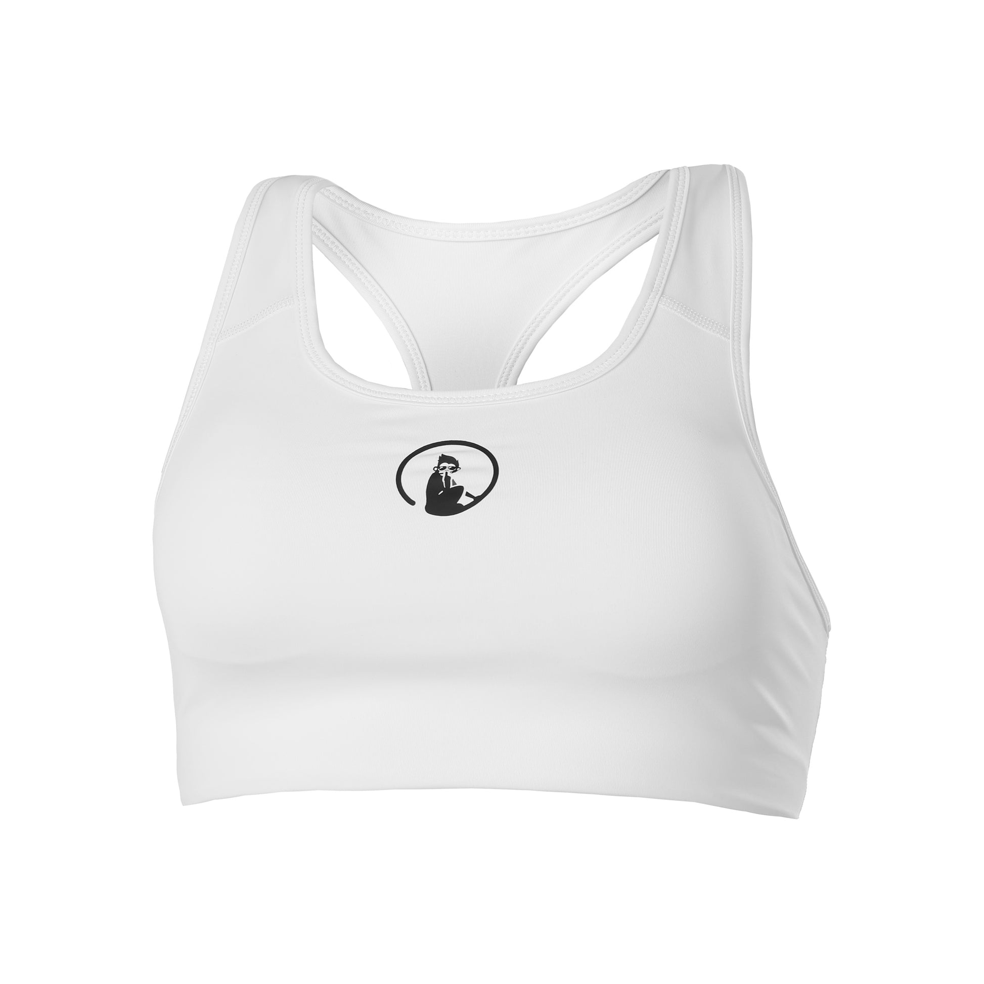 Quiet Please Love Padded Sport-BH Damen - weiß,