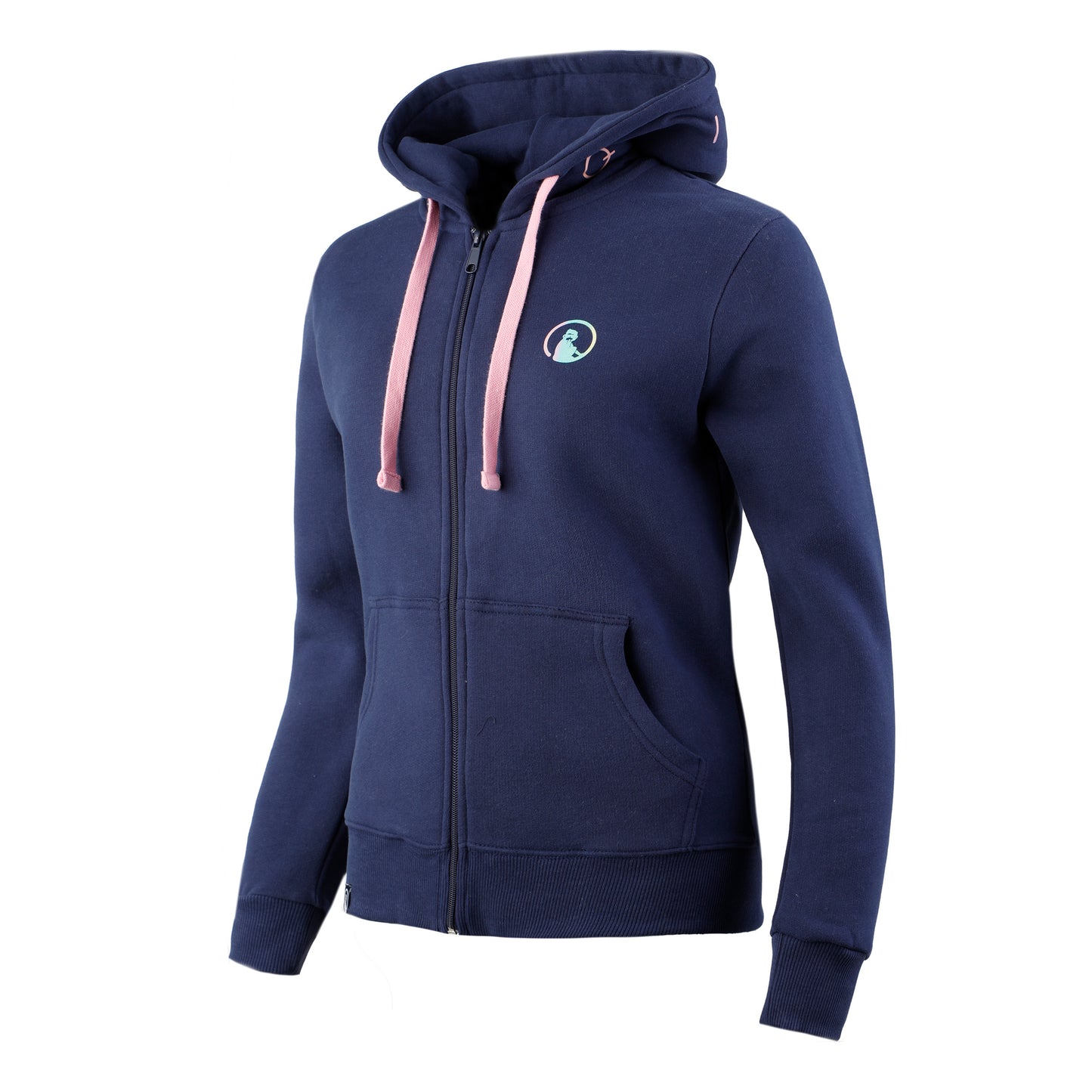 Quiet Please Letters Sweatjacke Damen - blau, mehrfarbig
