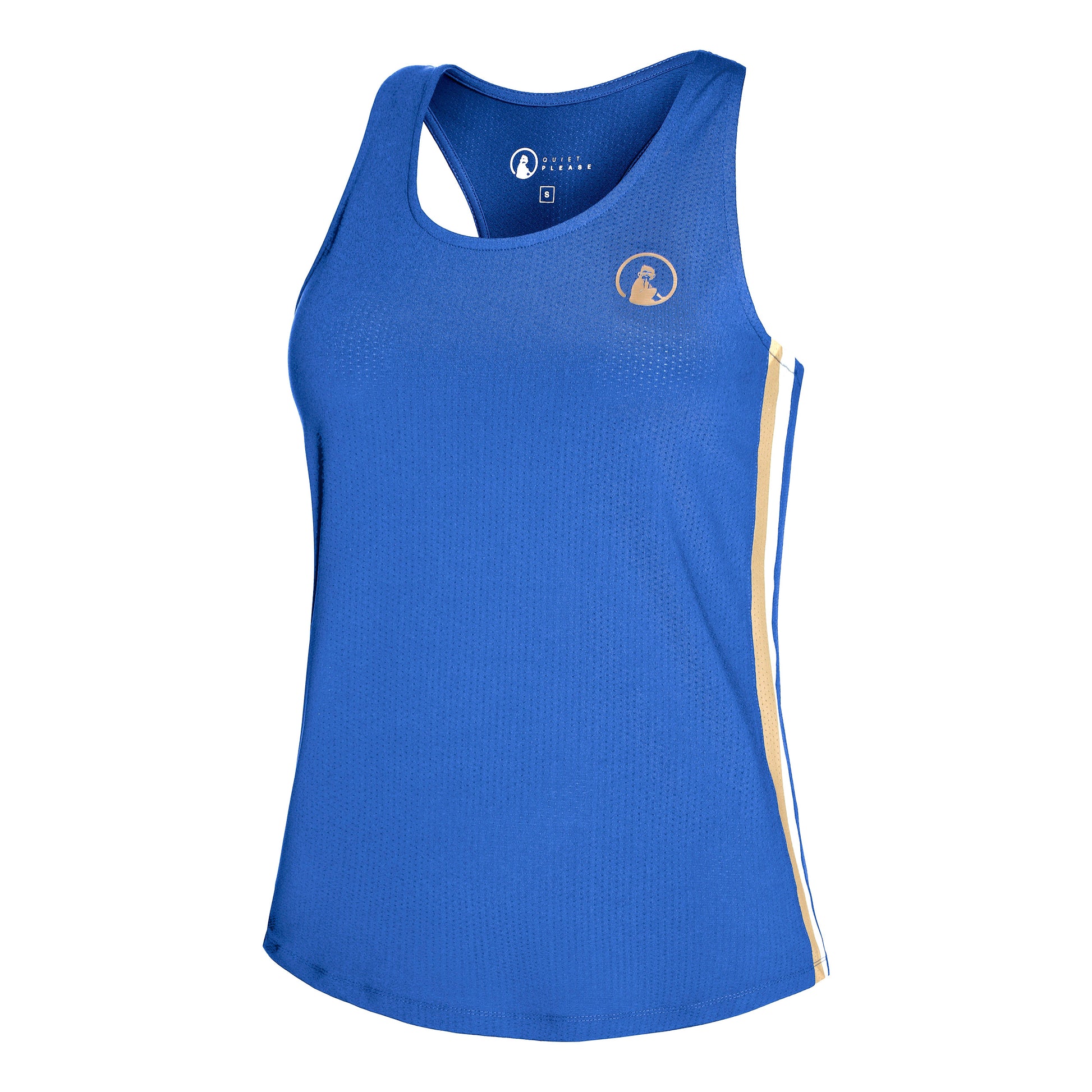 Quiet Please Retro Set Racerback Tank-Top Damen - blau,