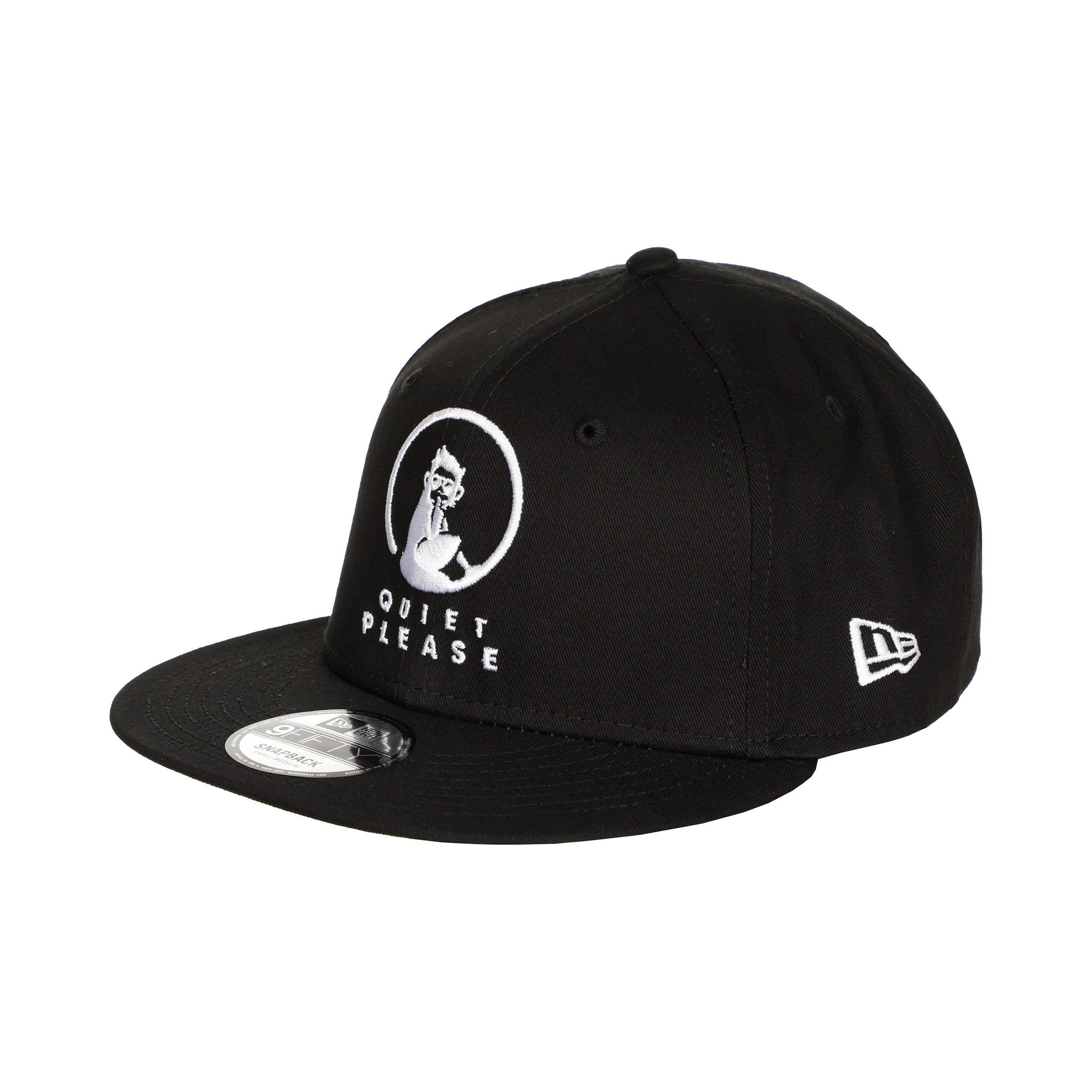 Quiet Please New Era Core 9 Fifty Cap Unisex - schwarz, weiß