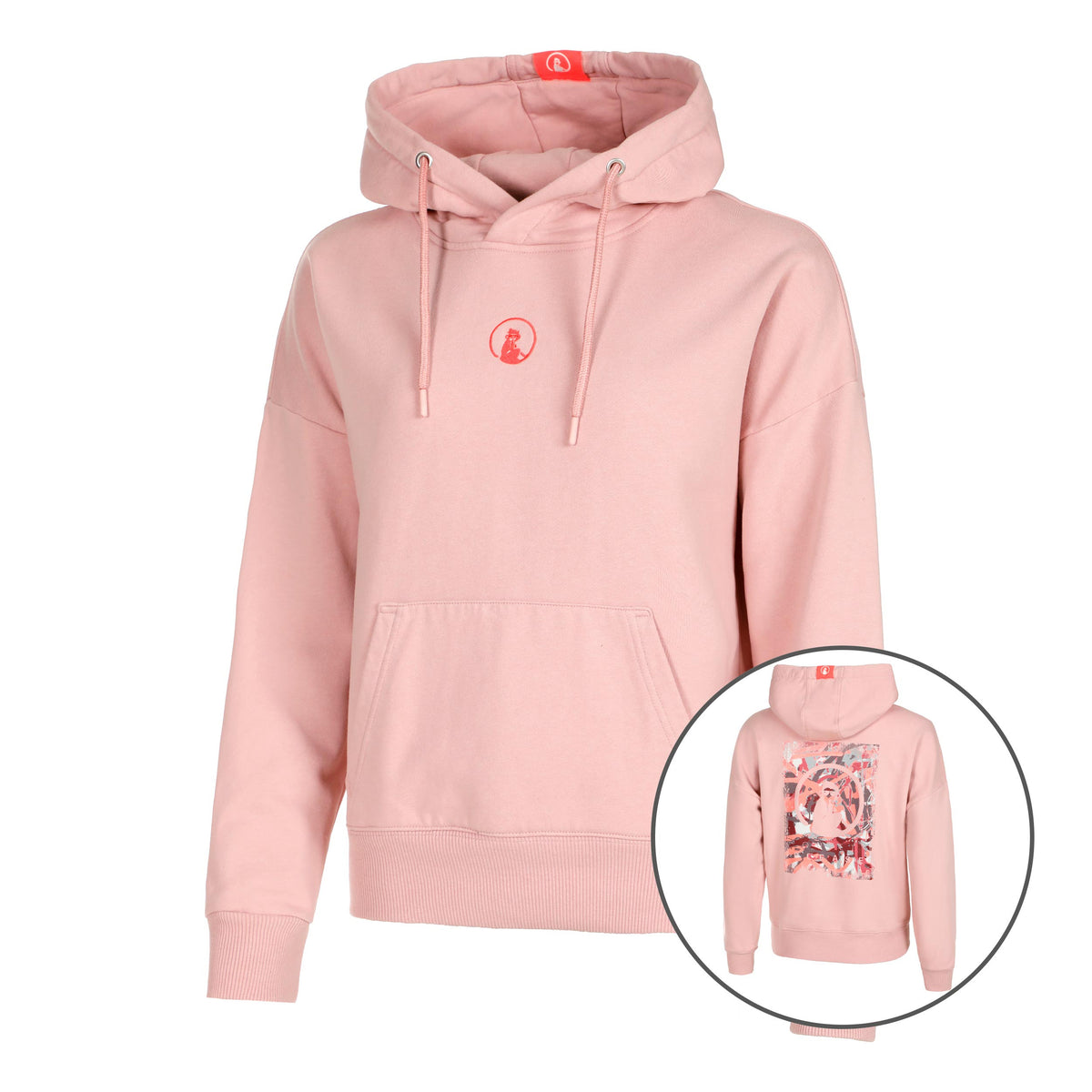 Quiet Please Sketchy Hoody Damen - altrosa, rot