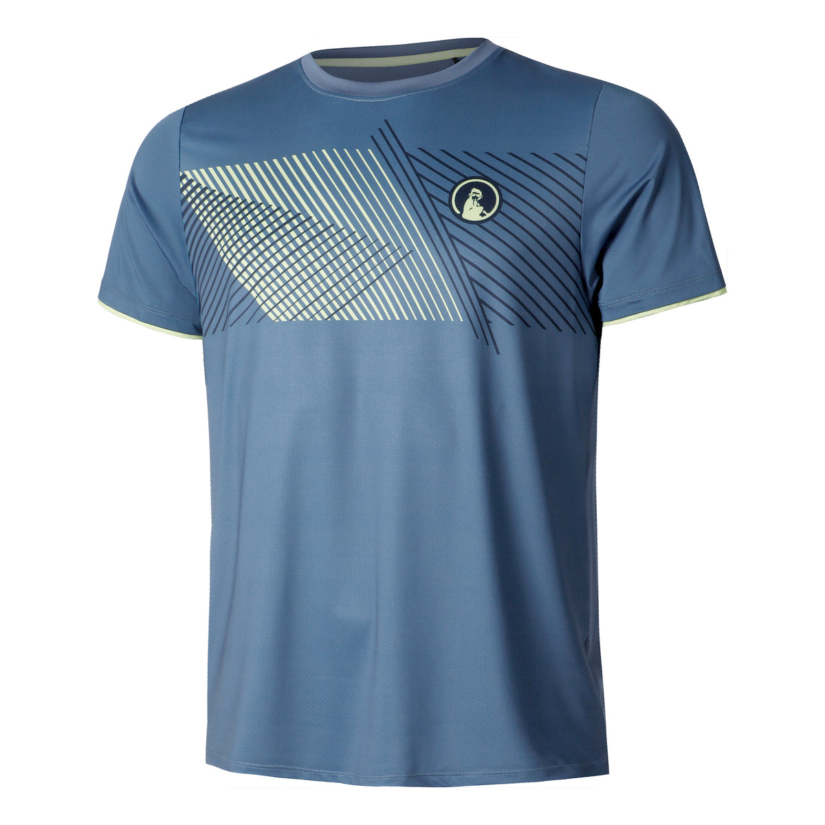 Quiet Please Perspectives Receiver T-Shirt Herren-Blau