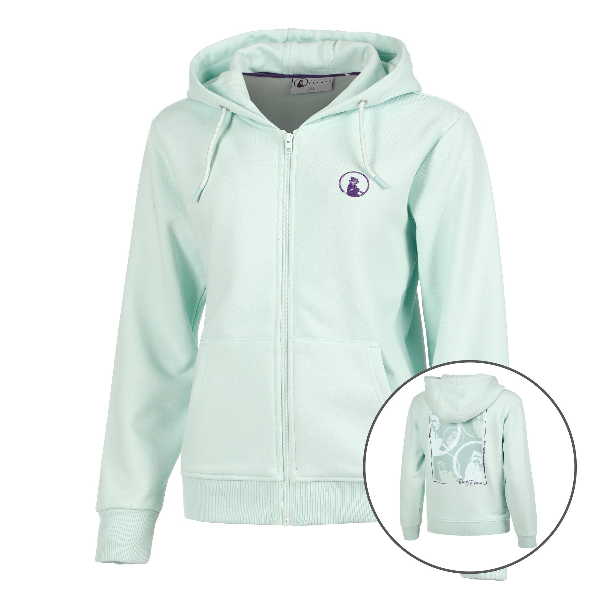 Quiet Please Circles'n'Squares 2.0 Trainingsjacke Damen-Mint