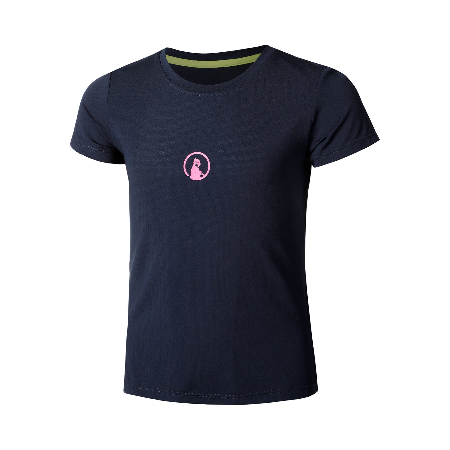 Quiet Please Retriever T-Shirt Mädchen-Dunkelblau,Pink