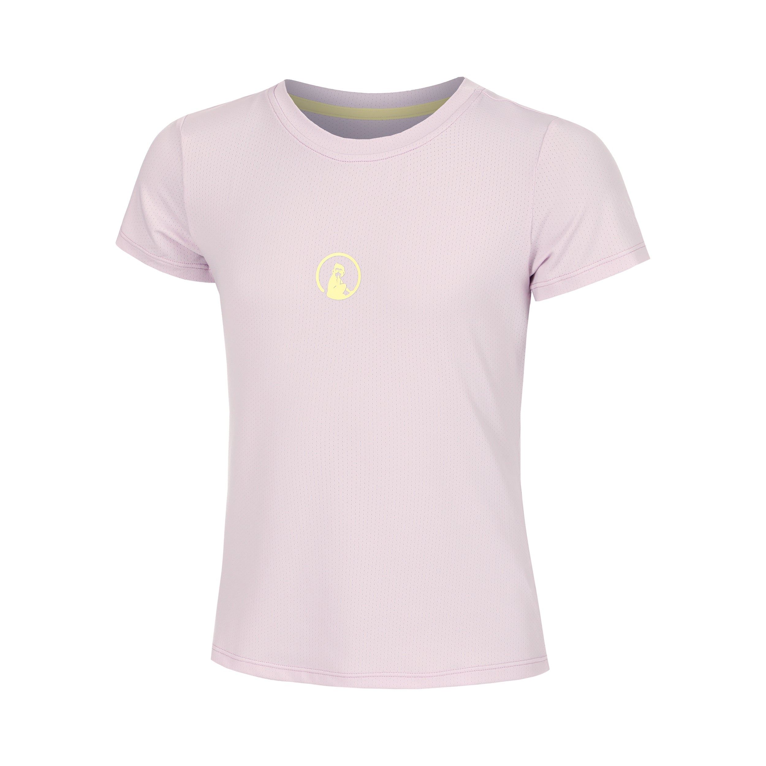 Quiet Please Mind Retriever T-Shirt Mädchen-Flieder,Gelb