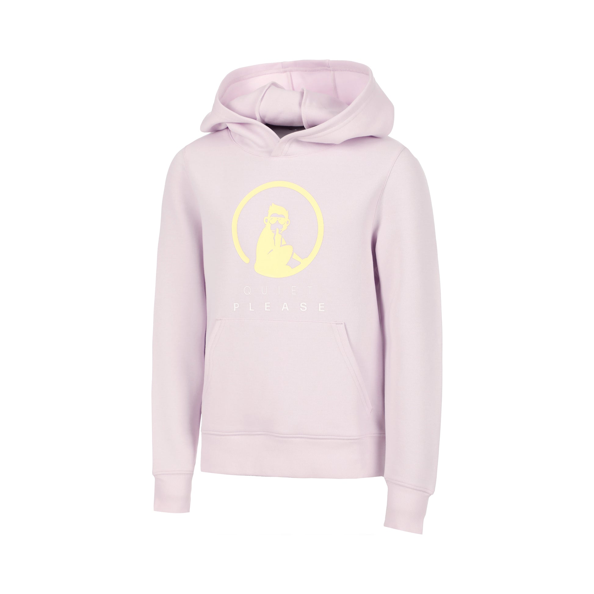 Quiet Please Baseline Logo Hoody Mädchen - flieder, gelb