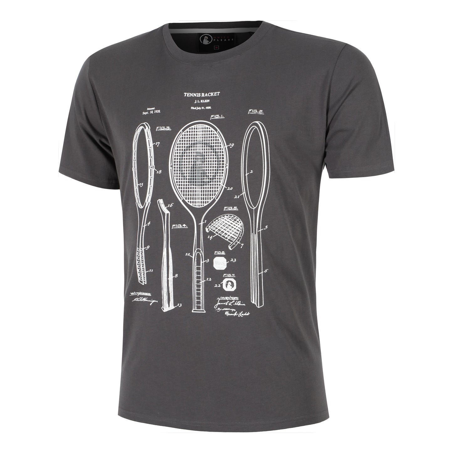 Quiet Please Endlessly Rackitecture T-Shirt Herren-Anthrazit,Weiß
