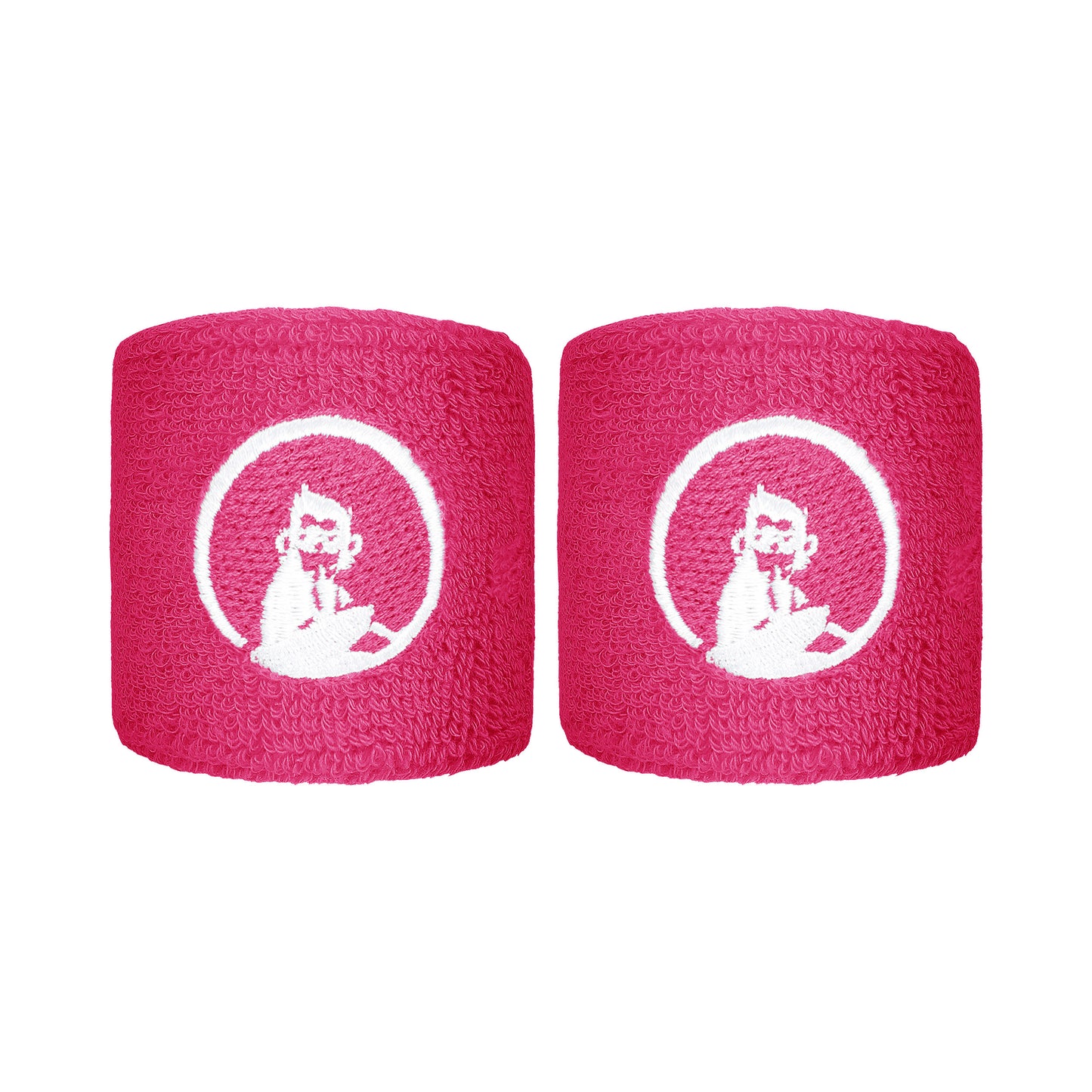Quiet Please Schweißband 2er Pack kurz - pink