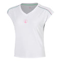 Joy Volley T-Shirt Damen - weiß, pink