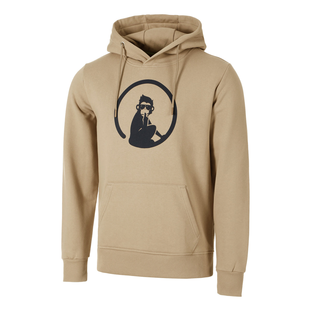 Quiet Please Wild Logo Hoody Herren-Beige,Dunkelblau