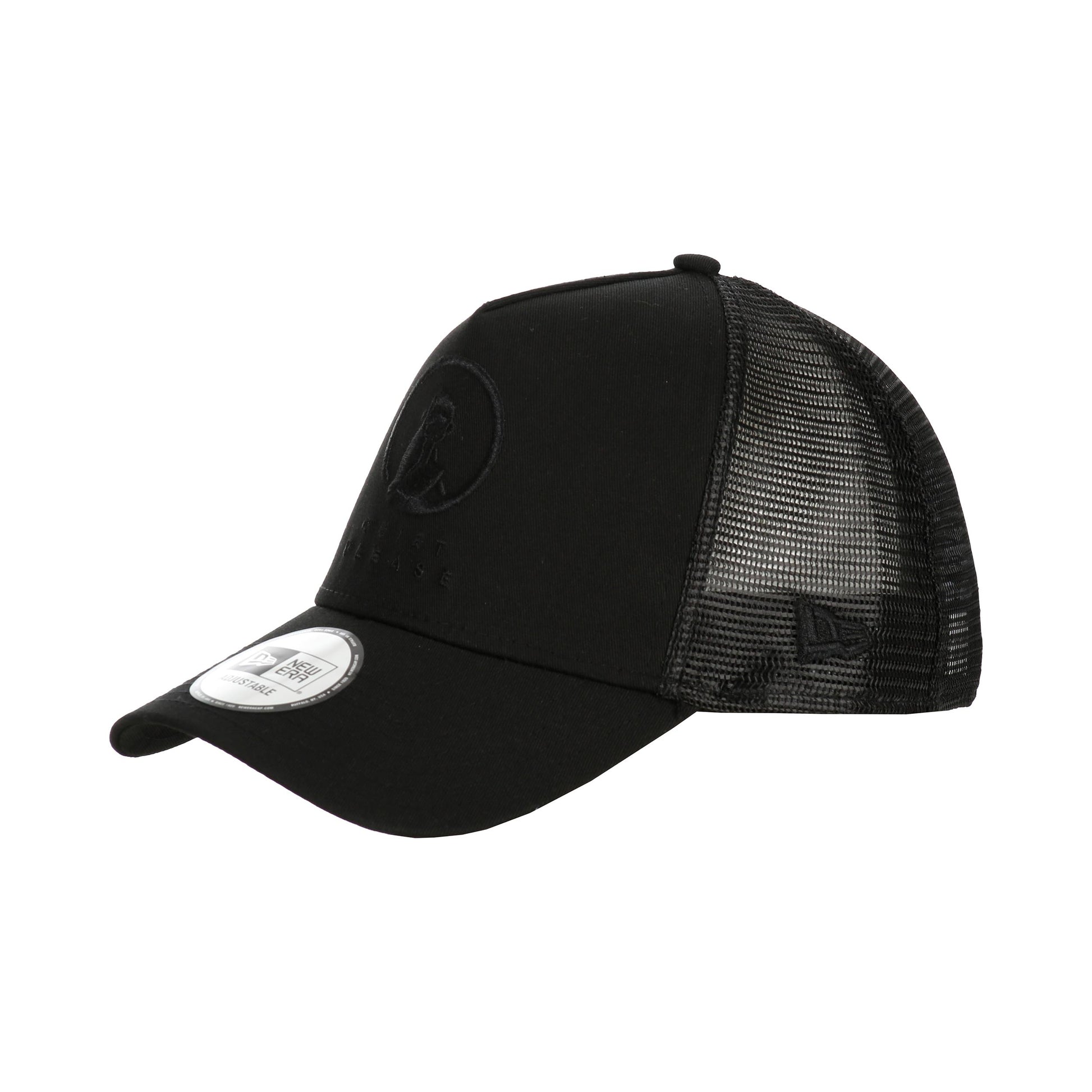 Quiet Please New Era Trucker Cap-Schwarz