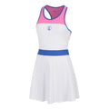 Racerback Kleid Damen - weiß, blau