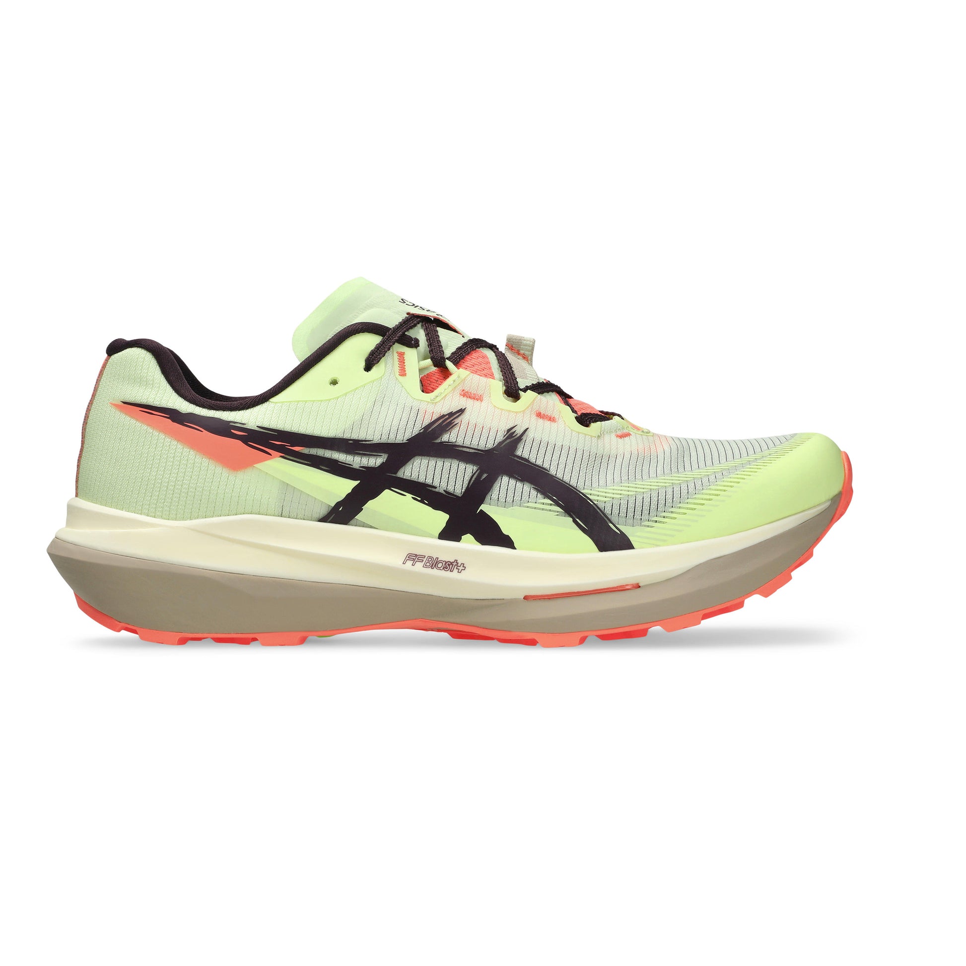 ASICS FUJISPEED 4 Trailschuh Unisex - neongelb, lila