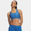 Crossback Mid Sport-BH Damen - blau, nachtblau