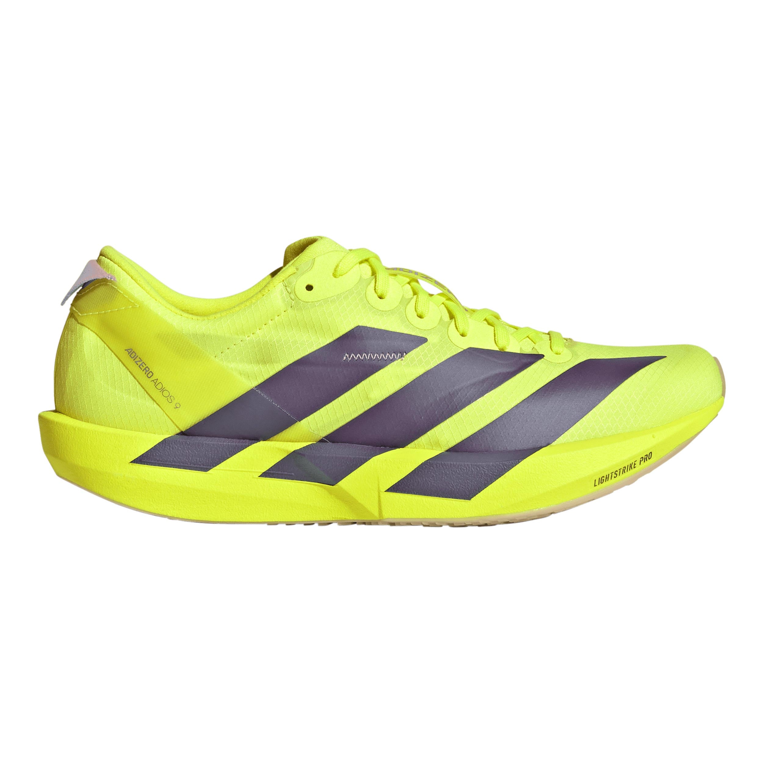 adidas adizero Adios 9 Wettkampfschuh Damen - neongelb, grau