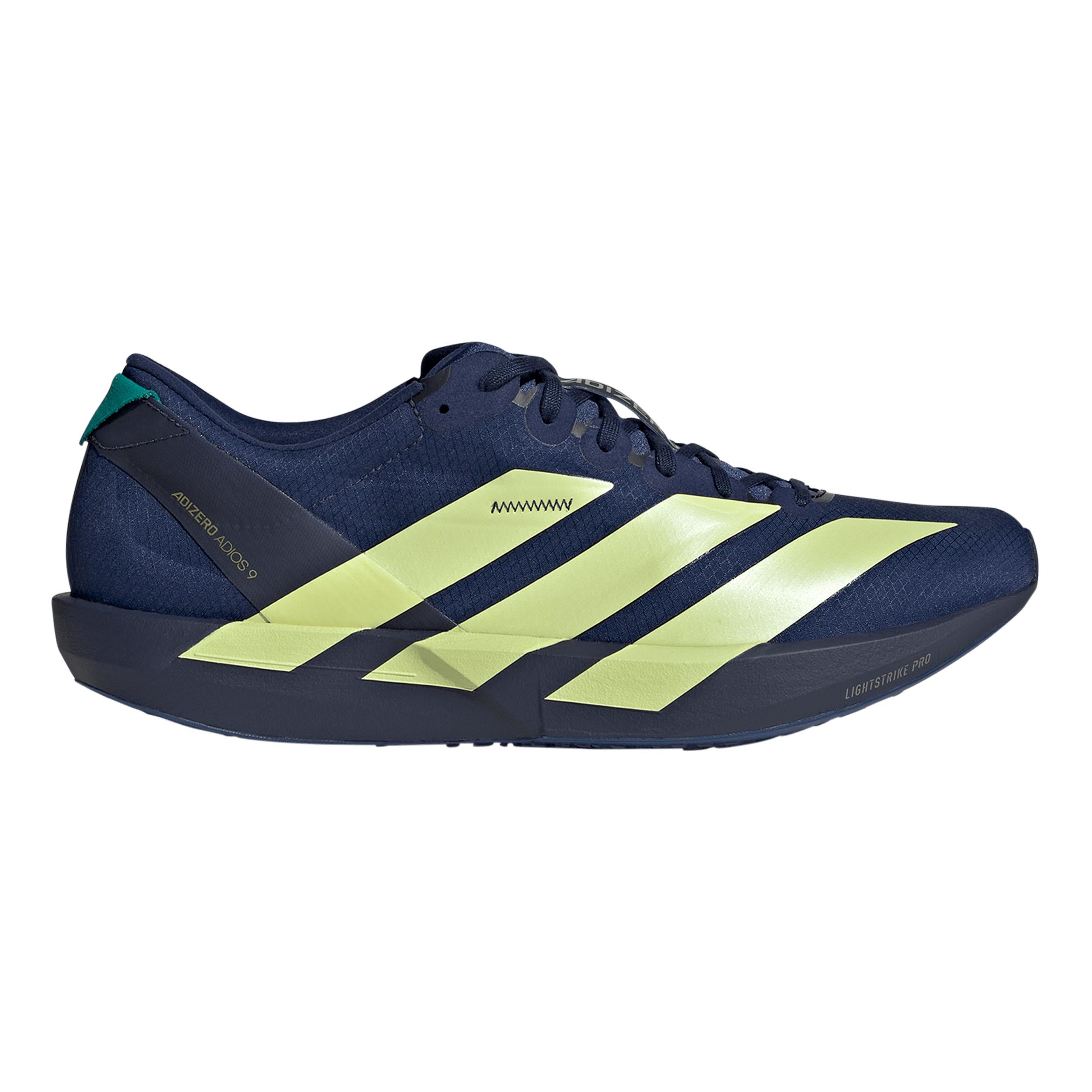 adidas adizero Adios 9 Wettkampfschuh Herren - dunkelblau, gelb