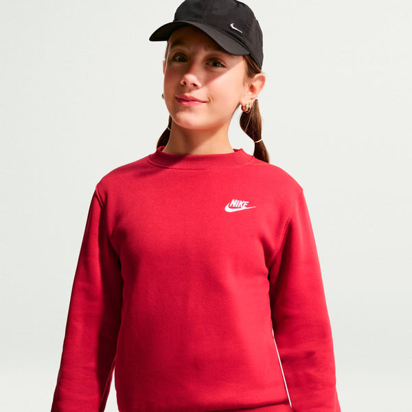 Club Fleece Sweatshirt Kinder - rot | Tennis-Point
