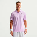 Dri-Fit Victory Court Solid Polo Herren - flieder, schwarz