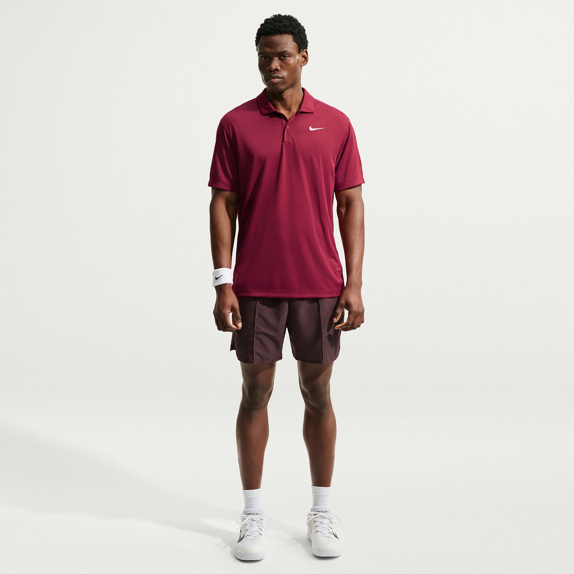 Nike Dri-Fit Victory Court Solid Polo Herren - weinrot