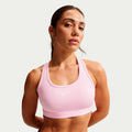 Swoosh Medium Sport-BH Damen-rosa, mauve
