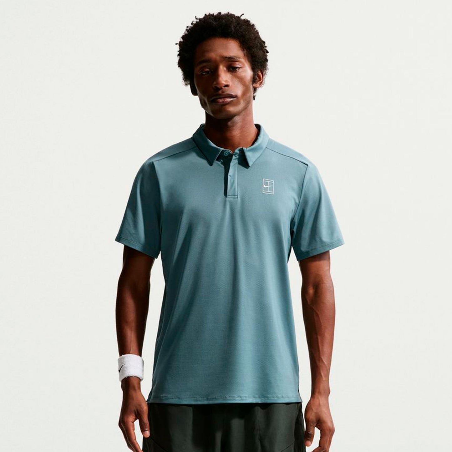 Nike Jannik Sinner Court Dri-FIT Advantage Polo Herren - blaugrau