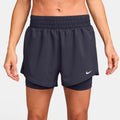 Dri-Fit One High Rise 2in1 3in Shorts Damen - dunkelgrau